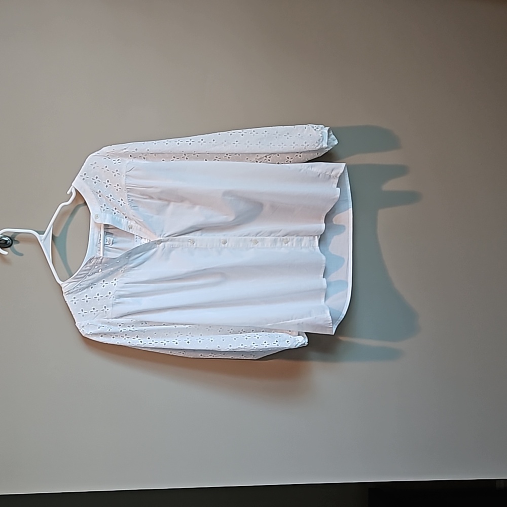 JCrew Eyelet Blouse